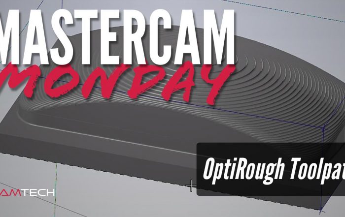 Mastercam Optirough 3D Toolpath